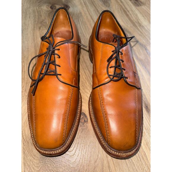 Allen Edmonds Hillcrest Brown Leather Oxford Derby Dress - size 9.5 - X7